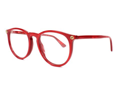 gucci prescription eyewear red|Gucci oversized prescription glasses.